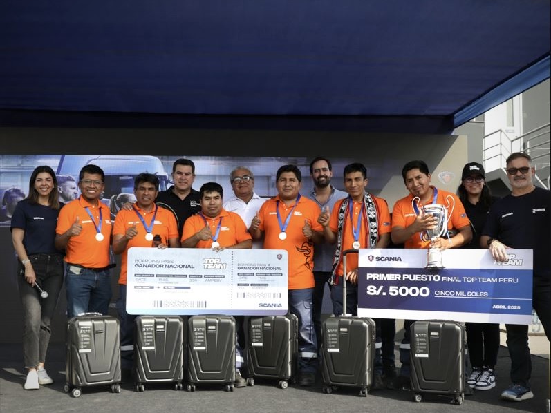 Scania Perú define a su equipo campeón del Top Team 2025