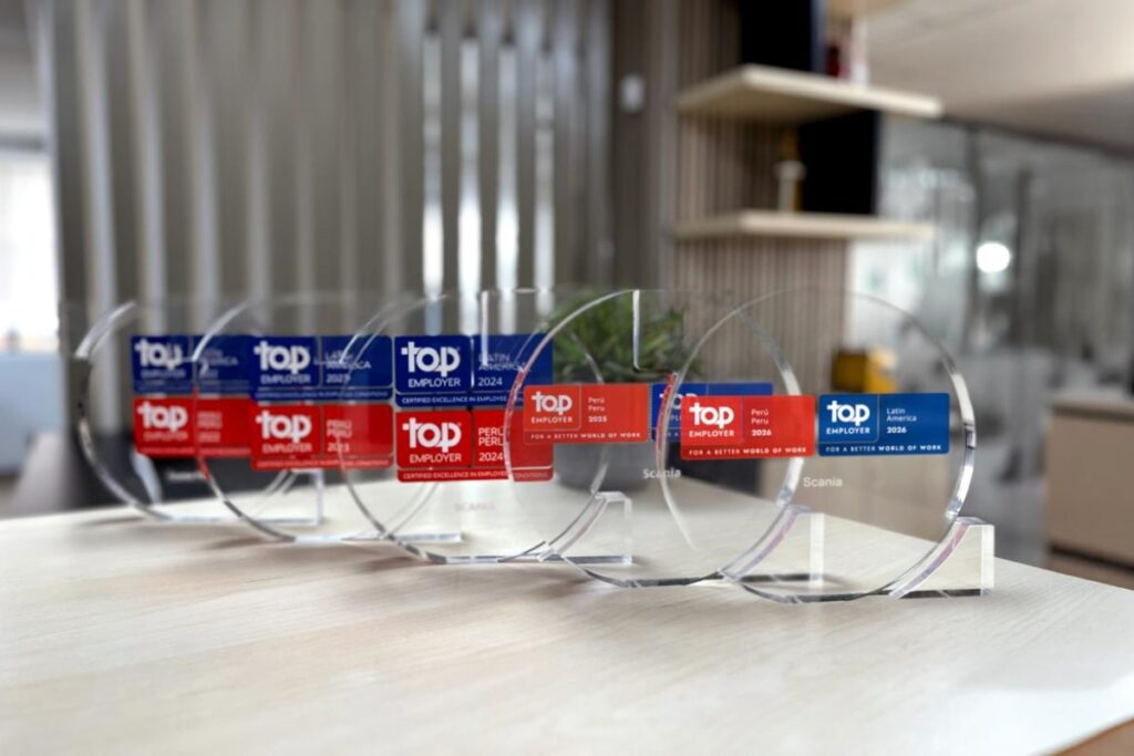 Scania Perú obtiene por quinto año consecutivo la certificación Top Employer