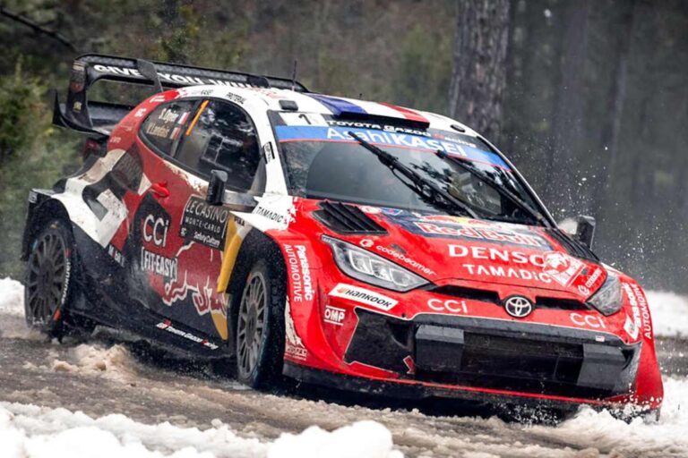 WRC 2026 I Ogier responde con fuerza en la nevada SS10 del Rallye Monte-Carlo