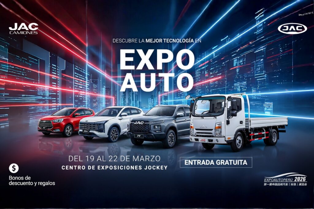 JAC Motors Perú presenta su portafolio de SUVs, pickups y camiones en ExpoAuto Perú 2026