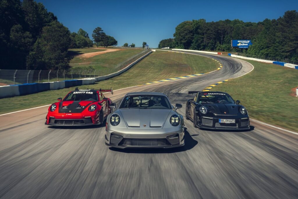 Porsche rompe récords en Road Atlanta con los 911 GT equipados con kits Manthey