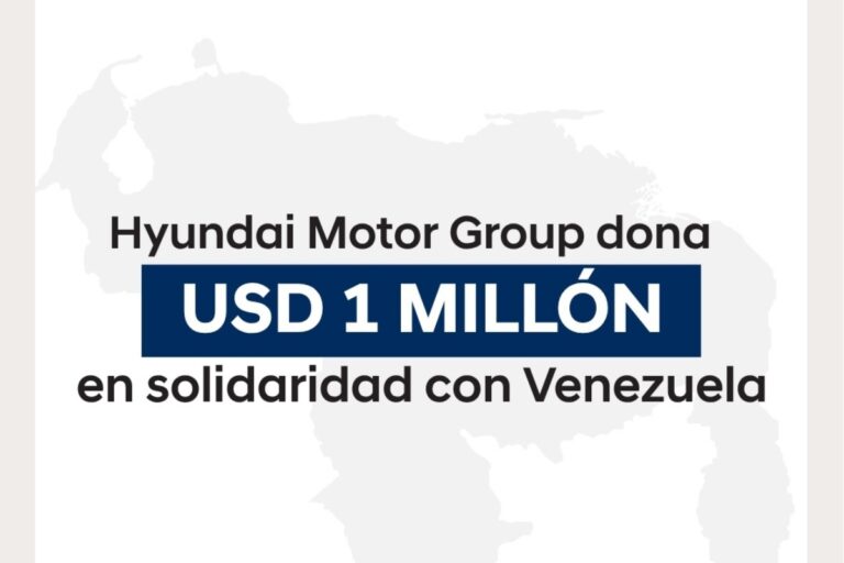 Hyundai Motor Group dona USD 1 millón para apoyar la recuperación tras el terremoto en Venezuela