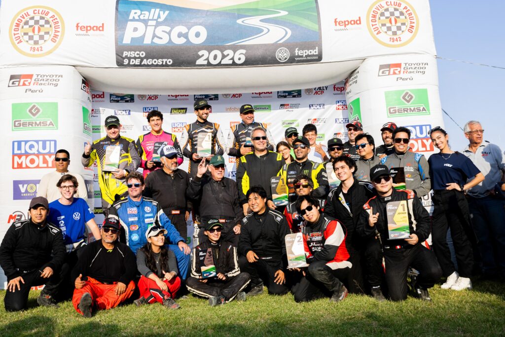 Rally Pisco 2026 cierra la temporada del RallyACP con victoria de André Martínez