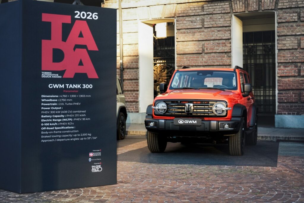 GWM gana dos premios de diseño en Turín 2026